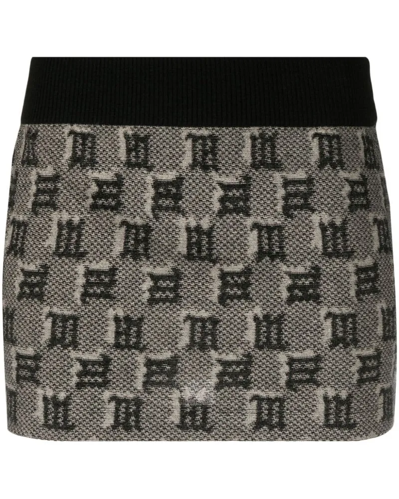 MISBHV Intarsien-Minirock - Grau Grau