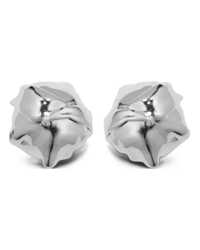 Completedworks Conked Out crumpled earrings - Silber Silber