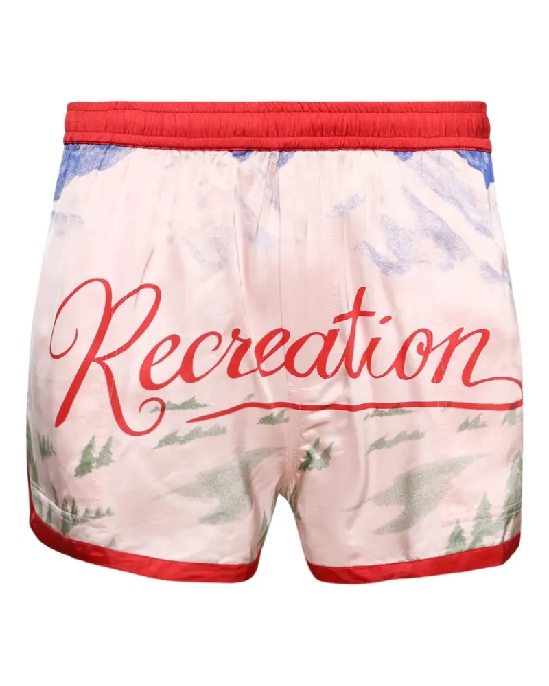 BODE Postcard Sport-Shorts - Rosa Rosa