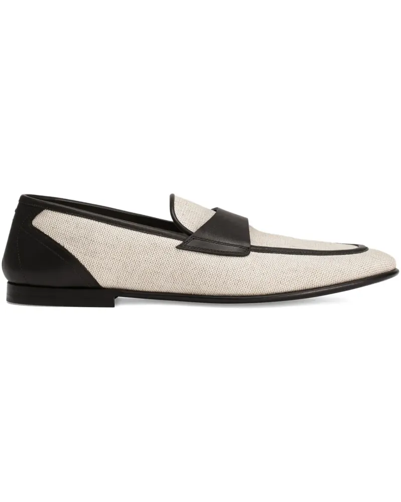 Dolce & Gabbana Zweifarbige Loafer - Nude Nude
