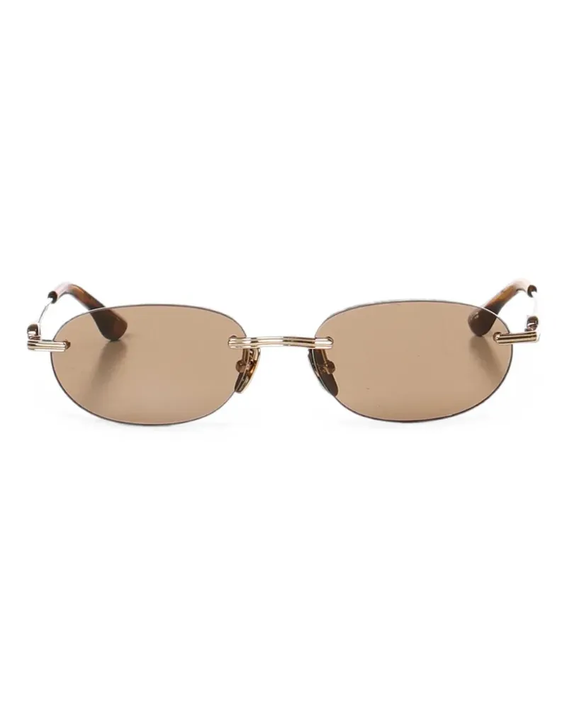 CHIMI Cadenza oval-frame sunglasses - Gold Gold