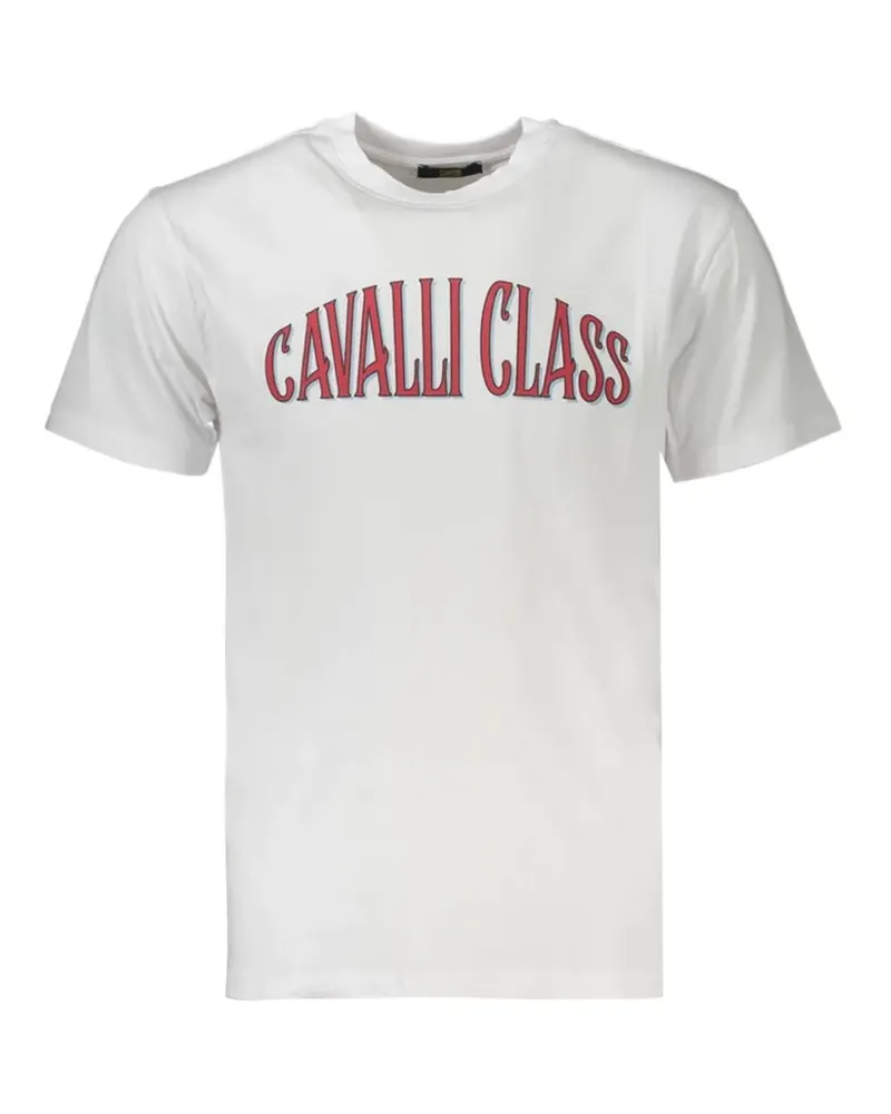 Roberto Cavalli T-Shirt mit Logo-Print - Weiß Weiß