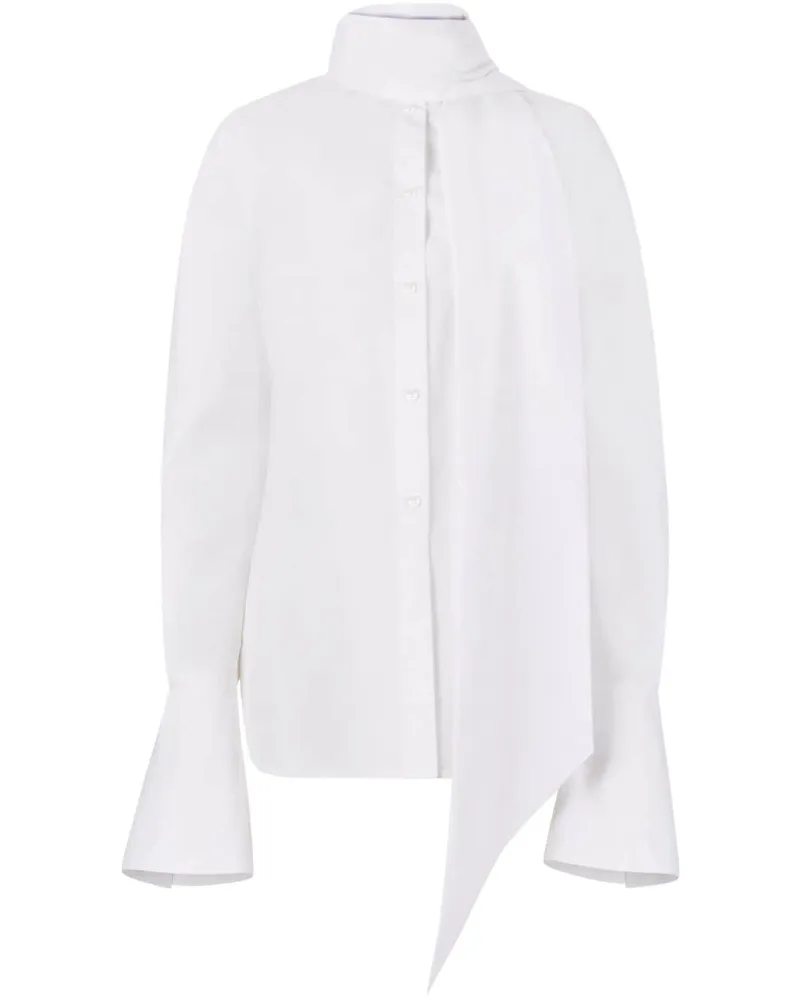 Nina Ricci Hemd mit Schleifenkragen - Weiß Weiß