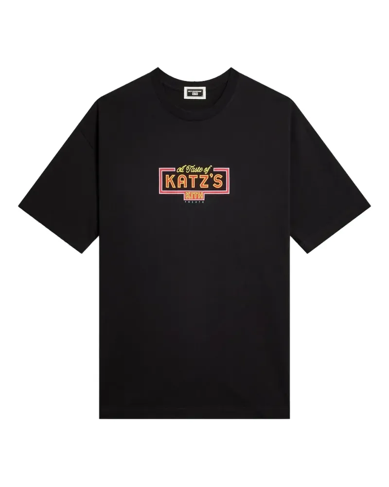 KITH Treats for Katz's Delicatessen Neon T-Shirt - Schwarz Schwarz