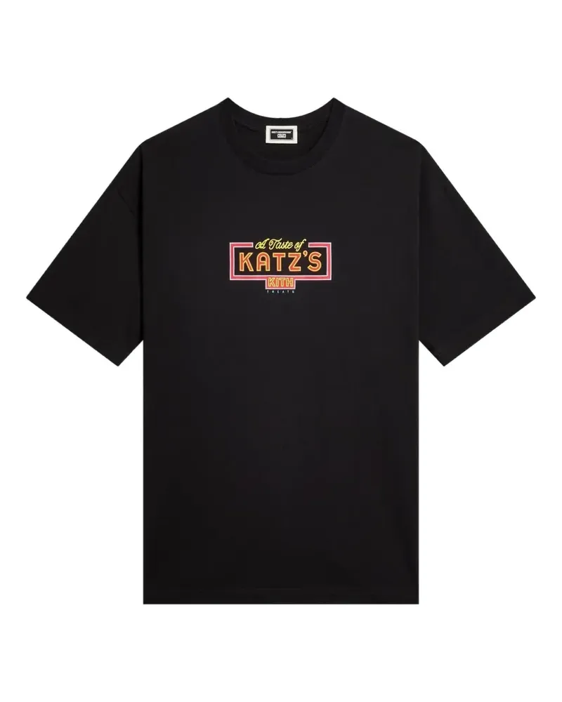 KITH Treats for Katz's Delicatessen Neon T-Shirt - Schwarz Schwarz