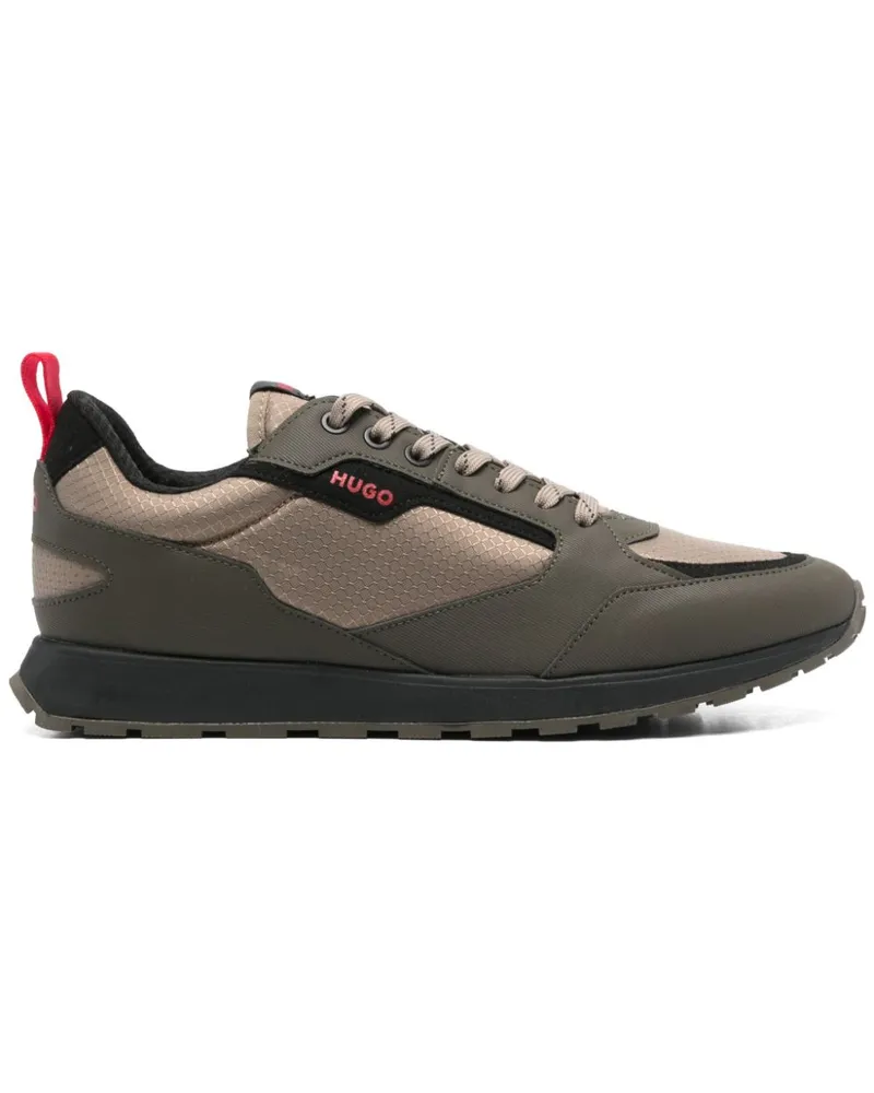 HUGO BOSS Sneakers mit Ripstop-Einsatz GrüN