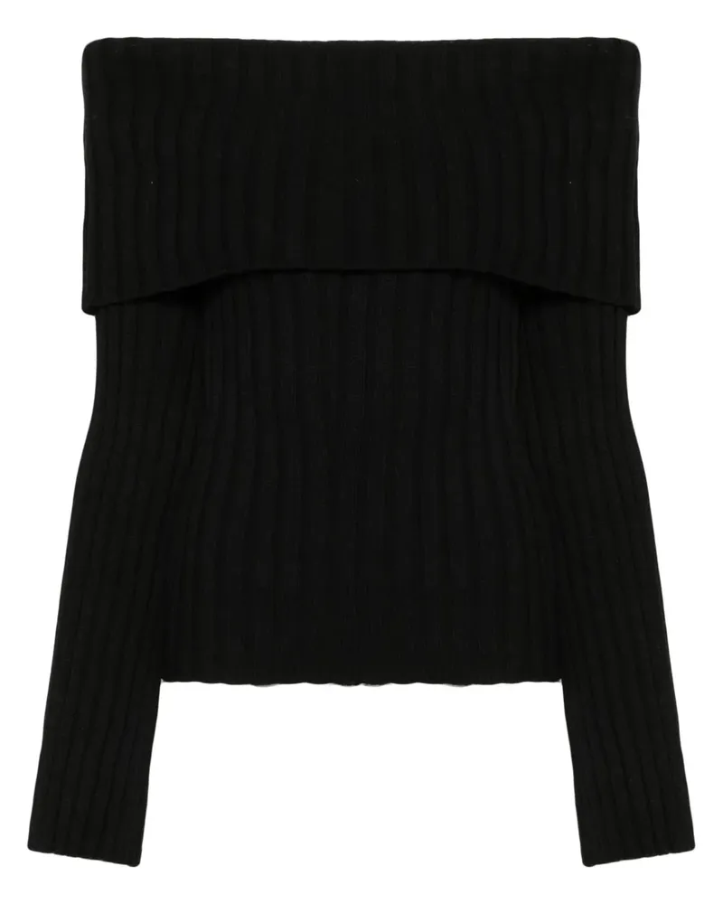 Reformation Lana' Pullover - Schwarz Schwarz
