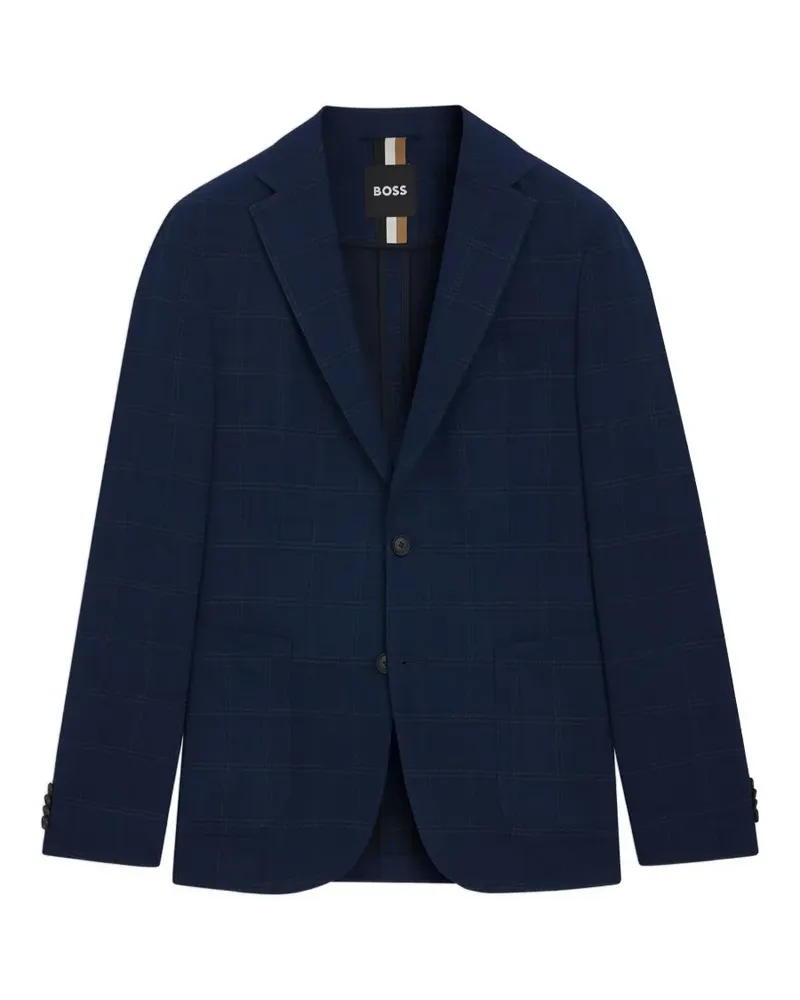 HUGO BOSS checked suit jacket - Blau Blau