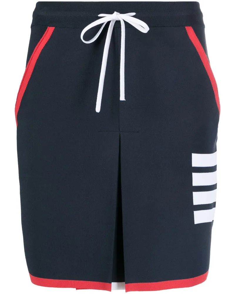 Thom Browne Minirock mit Falten - Blau Blau