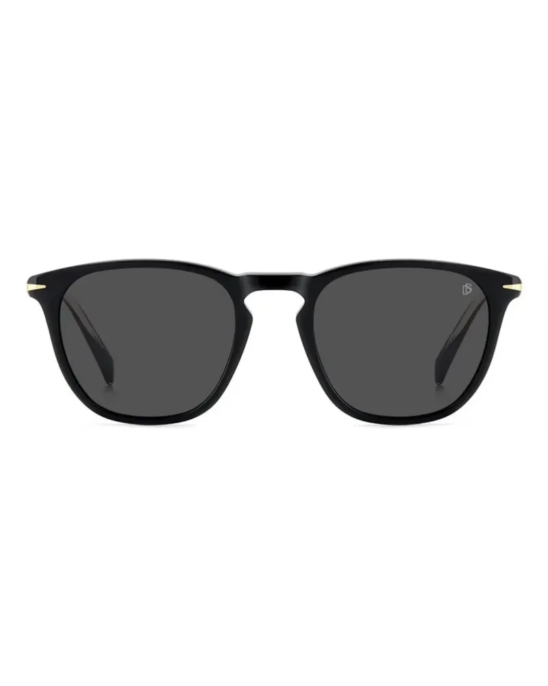 EYEWEAR by DAVID BECKHAM Runde Sonnenbrille - Schwarz Schwarz