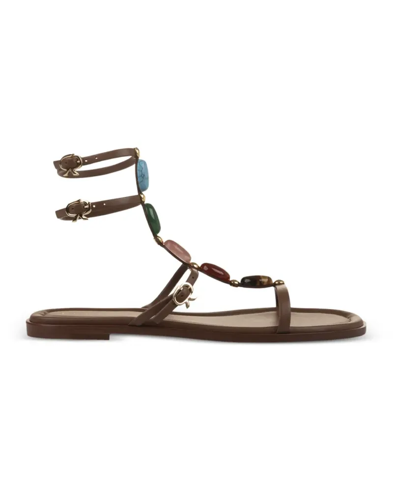 Gianvito Rossi Shanti 05 gladiator sandals - Braun Braun