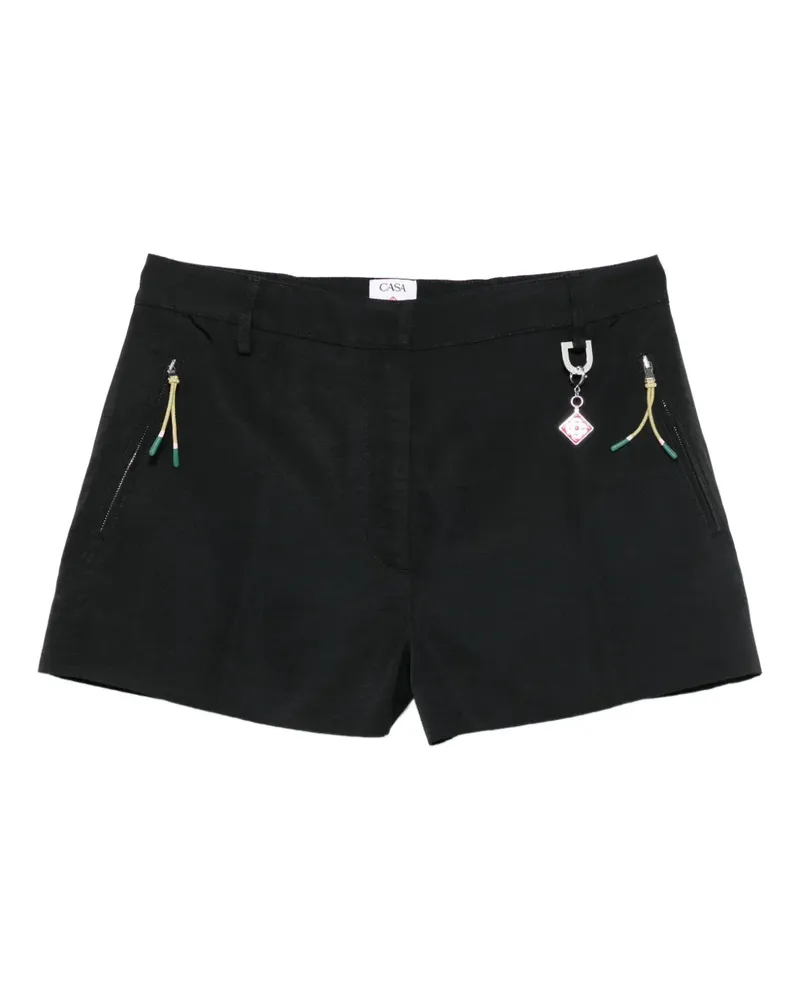 Casablanca Paris Shorts mit Reißverschlusstasche - Schwarz Schwarz