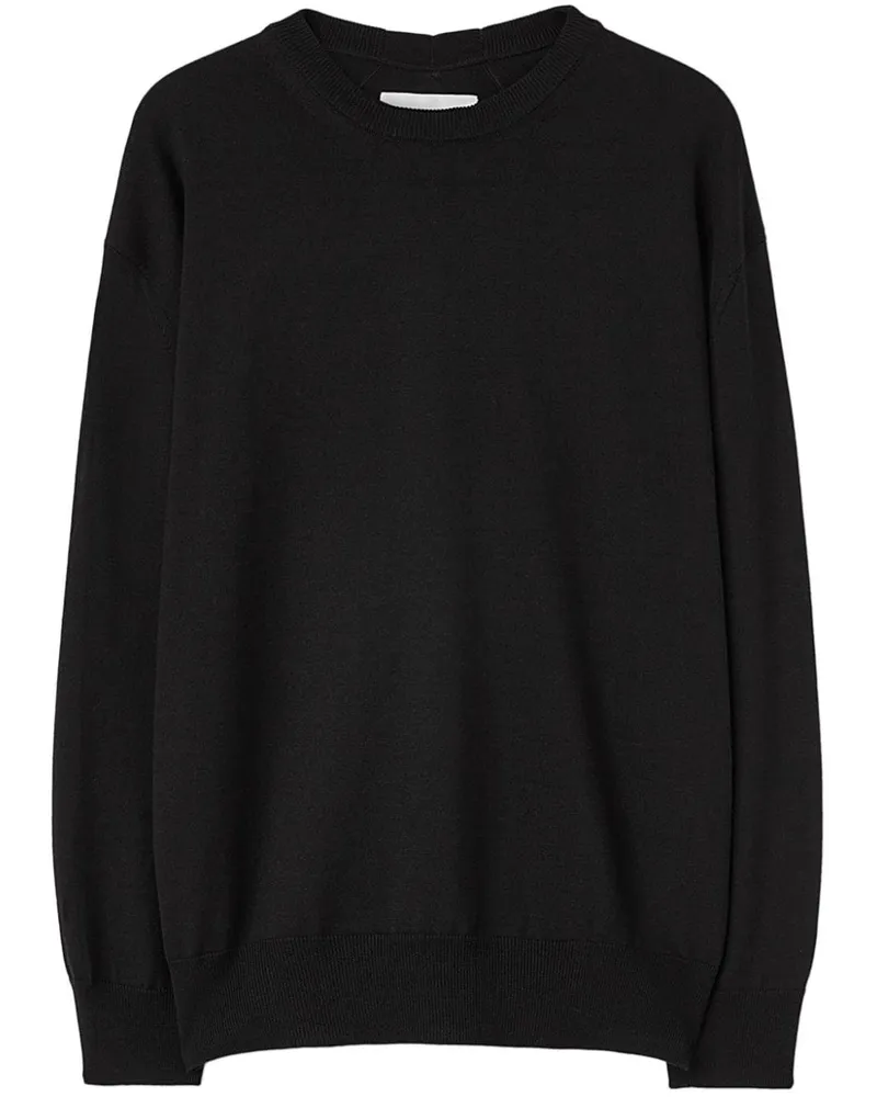 Jil Sander Pullover mit rundem Ausschnitt - Schwarz Schwarz