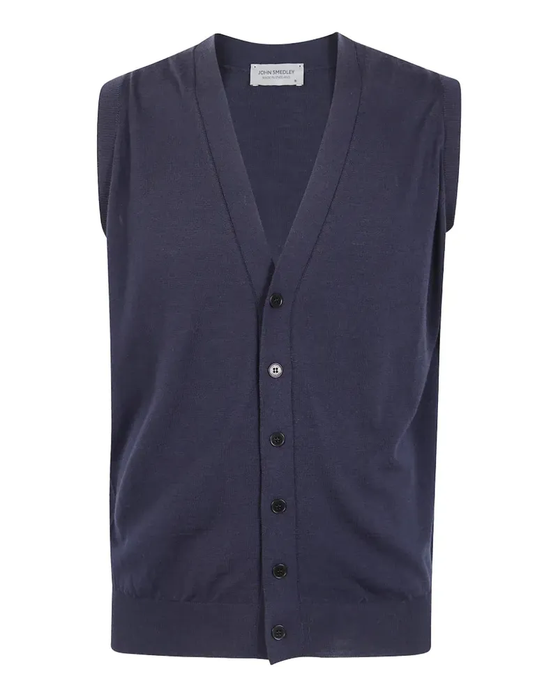 John Smedley Bolton Cardigan - Blau Blau