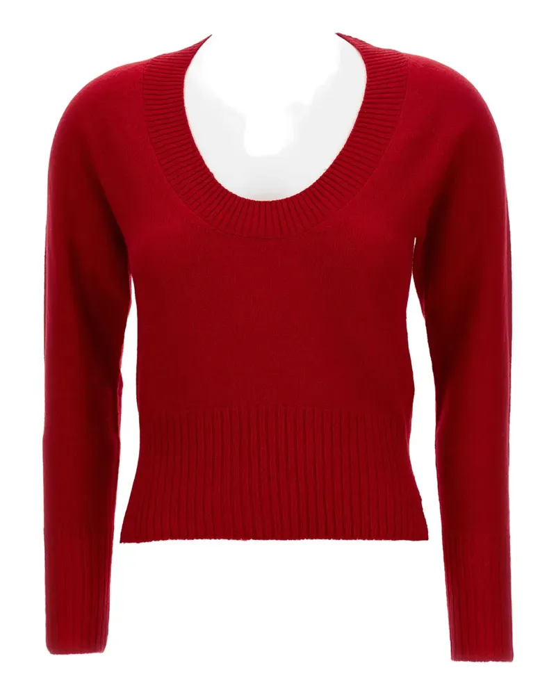 Simone Rocha Pullover mit U-Ausschnitt - Rot Rot