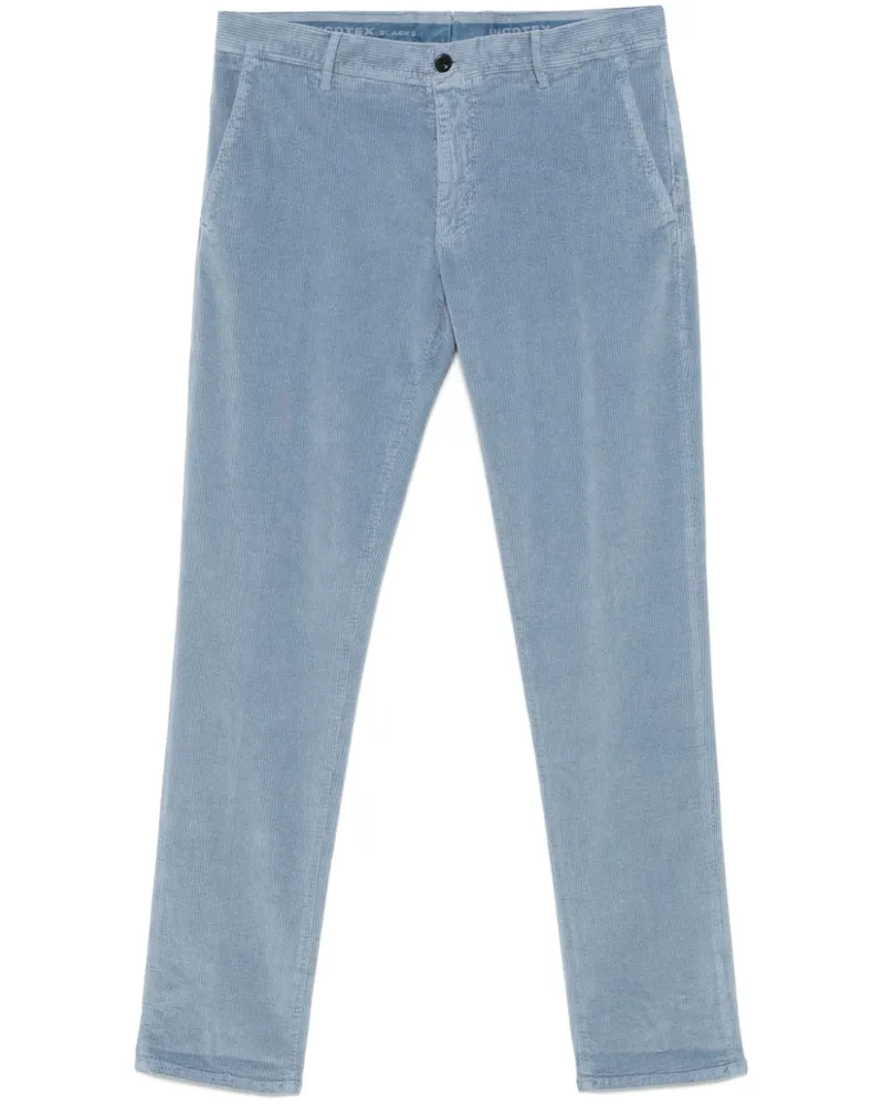 Incotex Chino aus Cord - Blau Blau