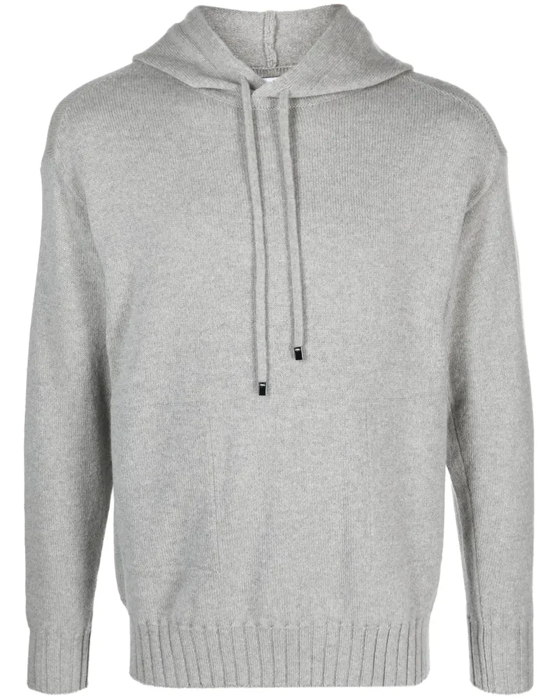 Malo Melierter Hoodie mit Kordelzug - Grau Grau