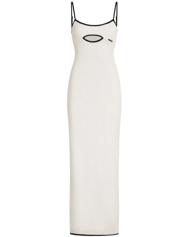 Karl Lagerfeld Gehäkeltes Sheer-Strandkleid - Weiß Weiß