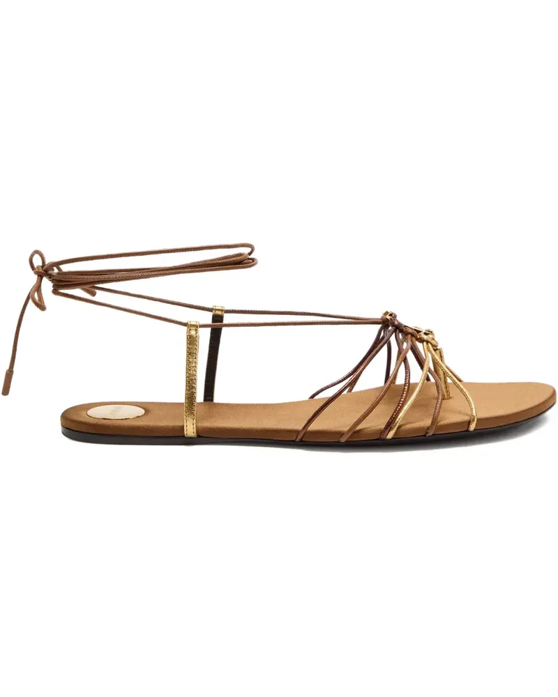 Saint Laurent strappy bridget sandals - Braun Braun
