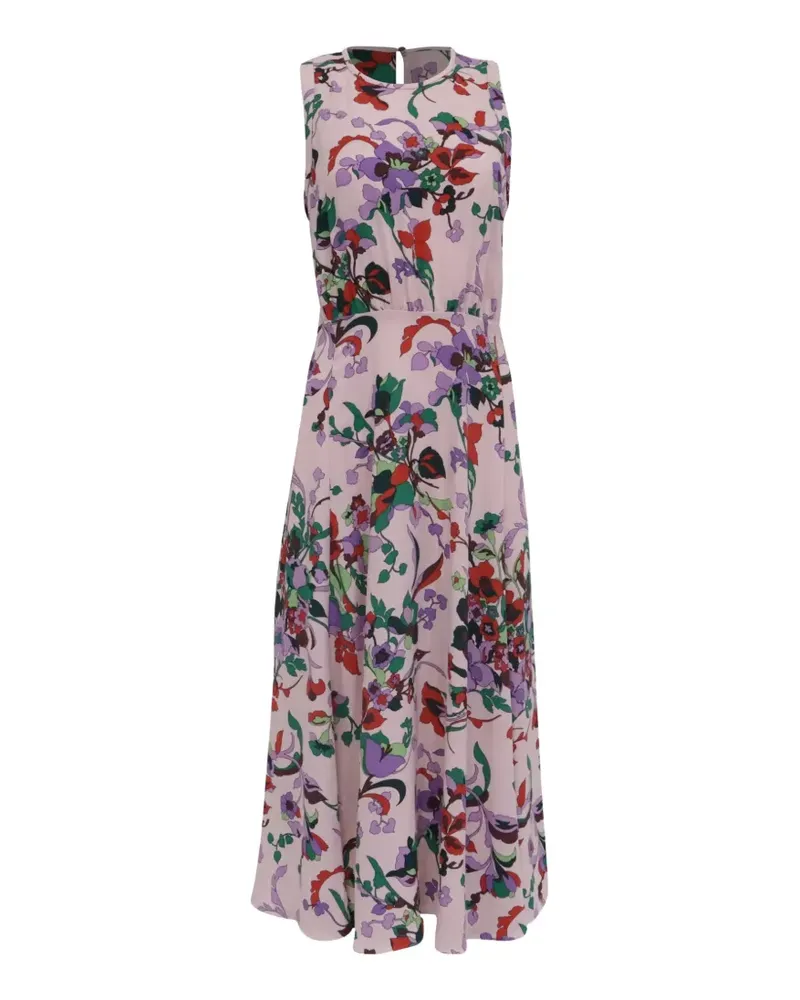 Kate Spade 2020s Midikleid mit Blumenprint - Rosa Rosa