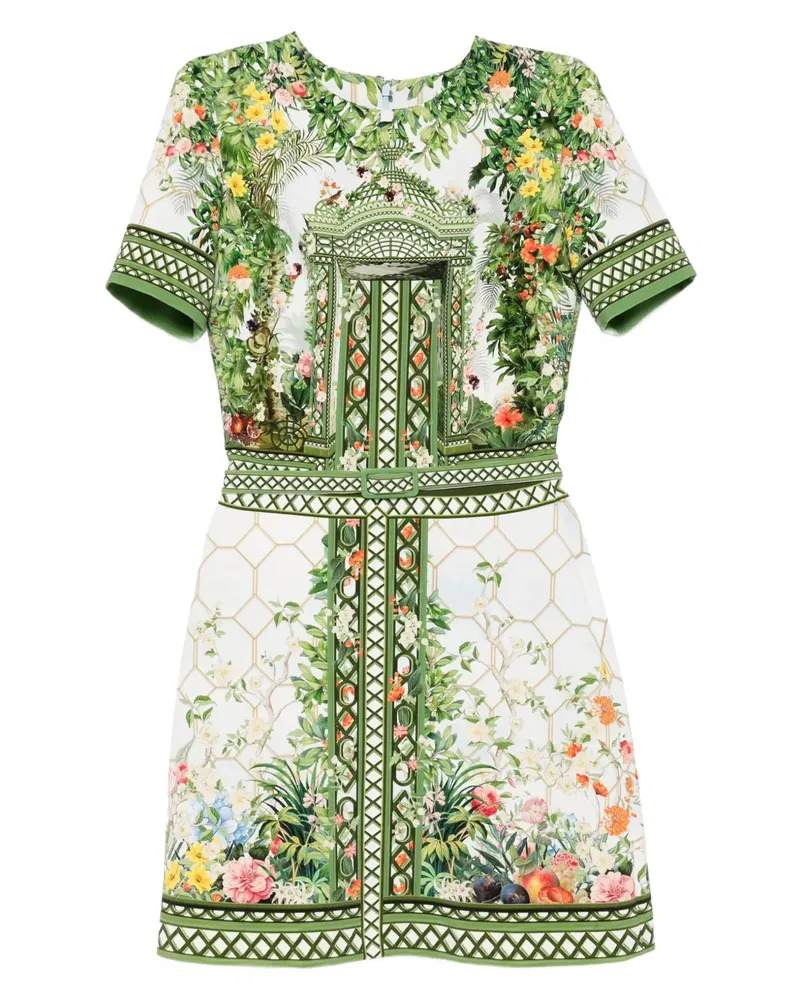 Mary Katrantzou Kleid mit Blumen-Print - Blau Blau