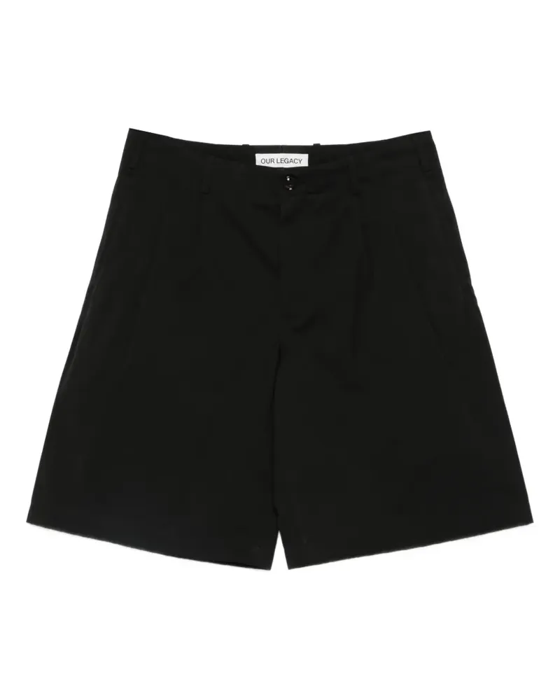 Our Legacy Ponte Shorts - Schwarz Schwarz