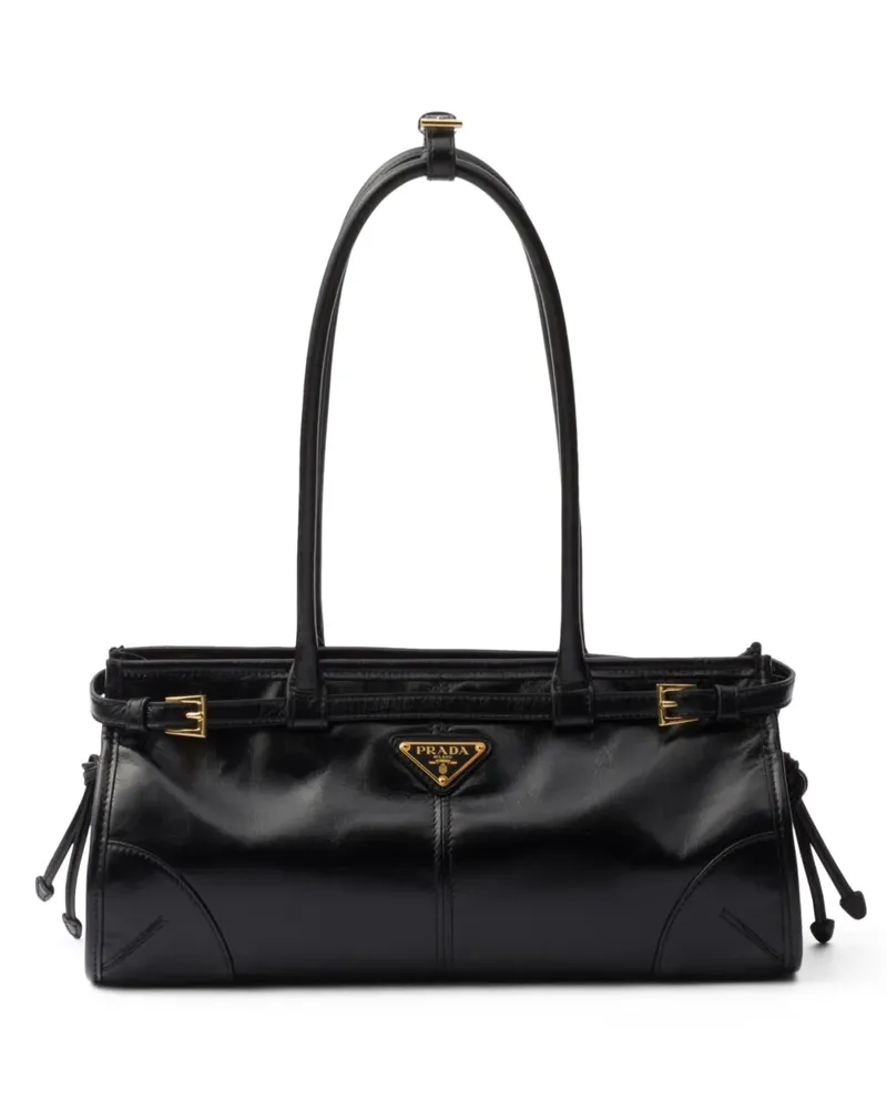Prada Mittelgroße Bonnie Tote Bag - Schwarz Schwarz
