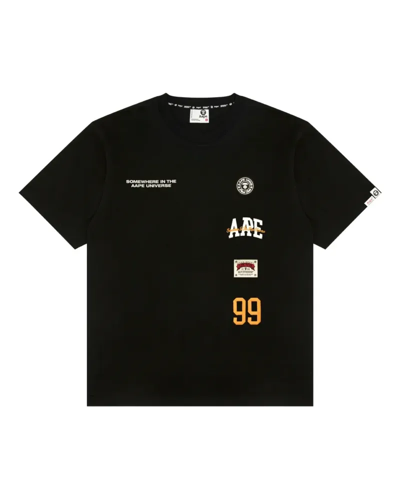 BAPE logo-detailing T-shirt - Schwarz Schwarz