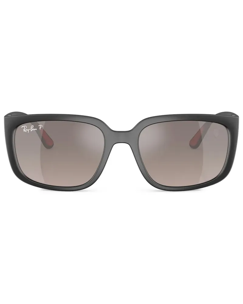 Ray Ban Sonnenbrille mit eckigem Gestell - Schwarz Schwarz