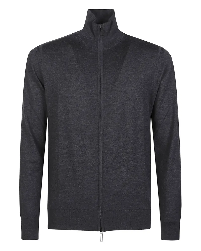 Paolo Pecora Milano zip knitted cardigan - Grau Grau