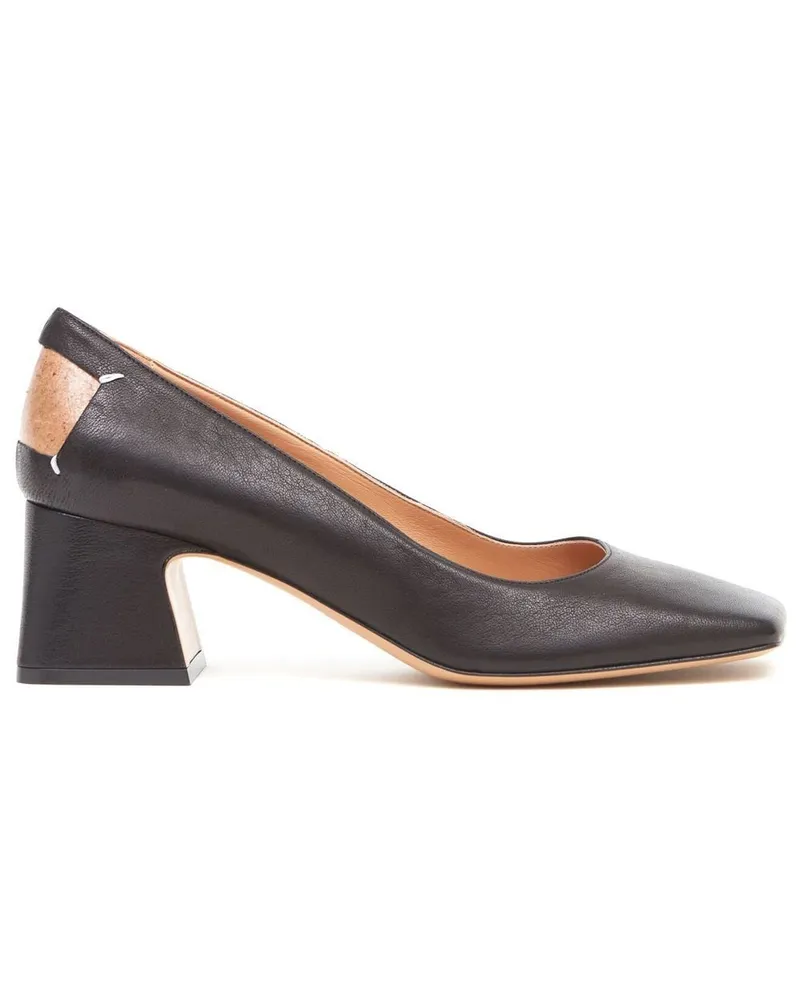 Maison Margiela Décortiqué Pumps mit Ziernähten 60mm - Schwarz Schwarz