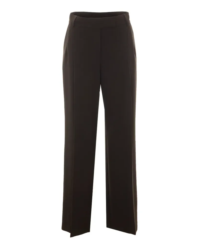 Rue du Bac Straight-Leg-Hose mit Falten - Schwarz Schwarz