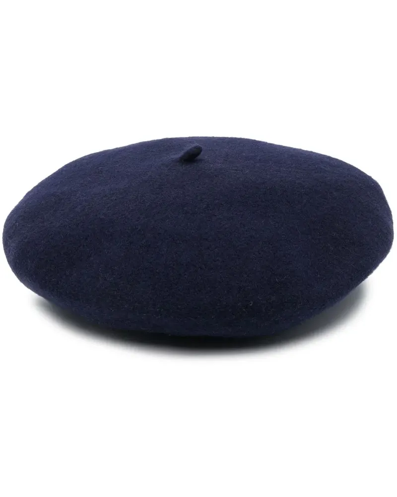 Maison Margiela Barett mit Ziernähten - Blau Blau