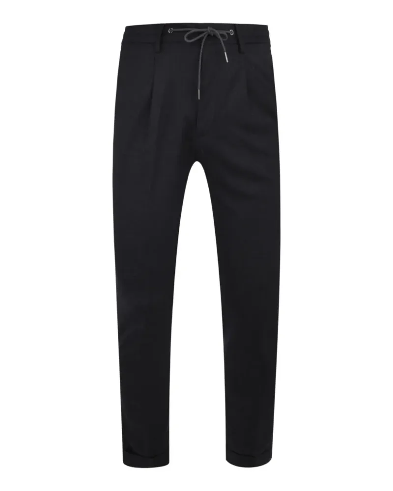Luciano Barbera drawstring pleated trousers - Grau Grau