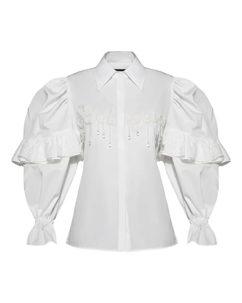 ANOUKI puff-sleeve shirt - Weiß Weiß