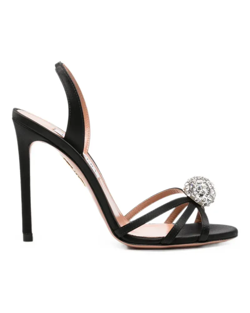 Aquazzura Crystal Bubble Slingback-Sandalen - Schwarz Schwarz