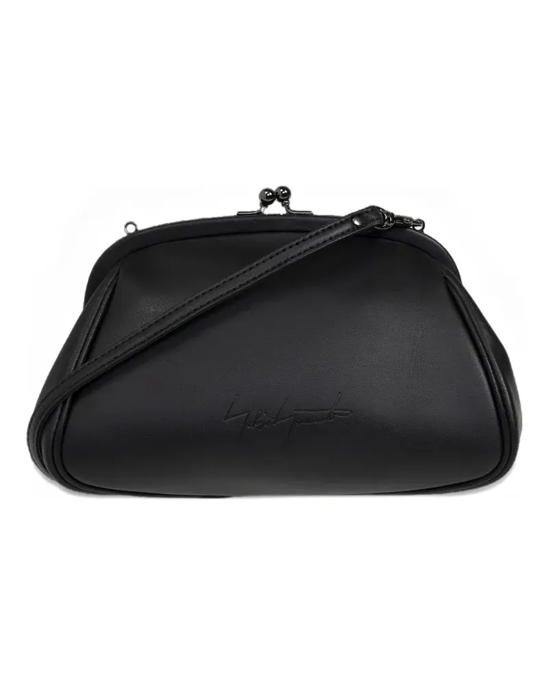 Yohji Yamamoto Weite Clutch mit Spangenverschluss - 1| BLACK 1