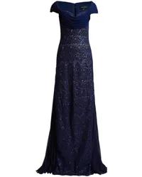 Tadashi Shoji Abendkleid mit Pailletten Blau