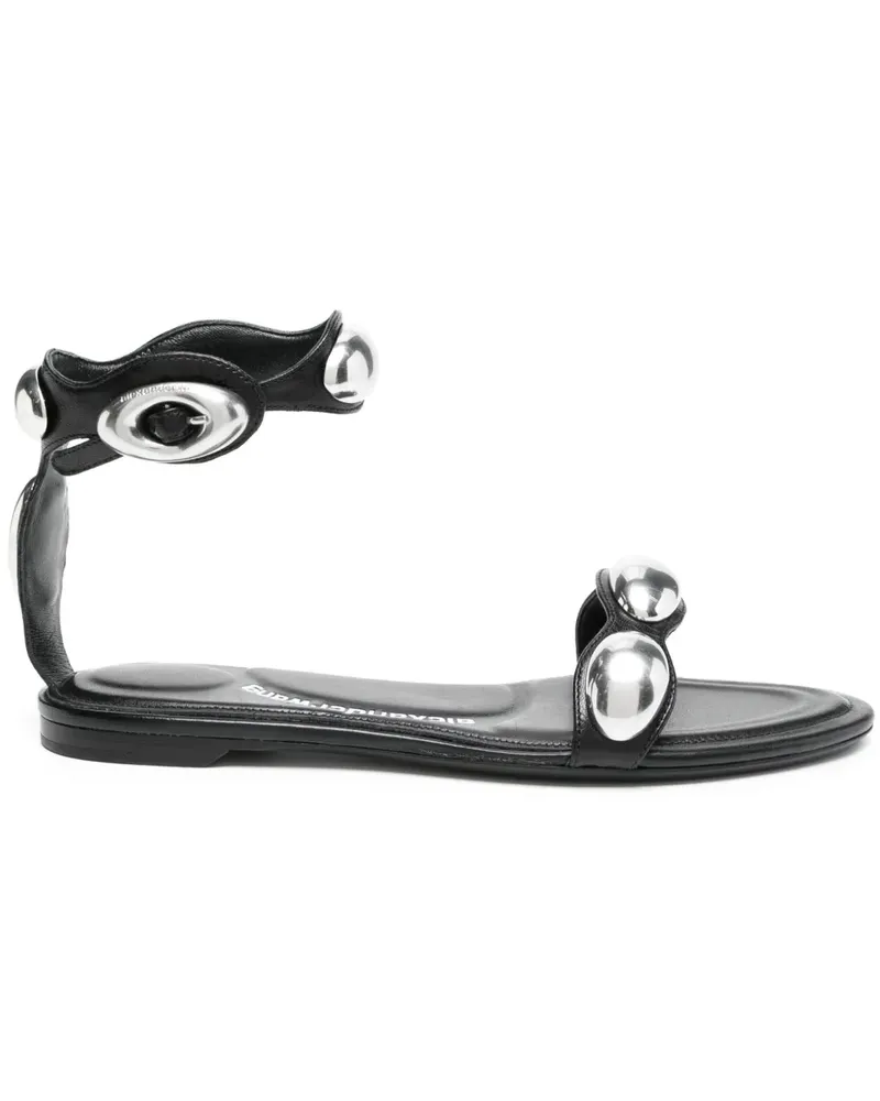 Alexander Wang Dome Sandalen aus Leder - Schwarz Schwarz