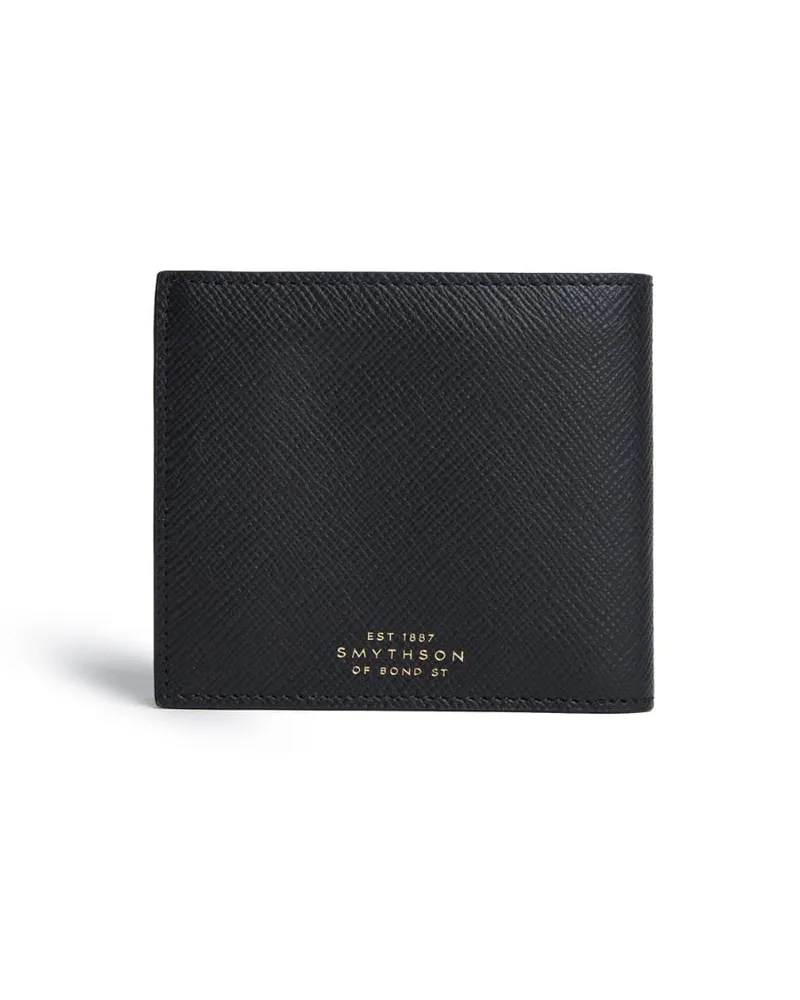 Smythson Panama Portemonnaie Schwarz