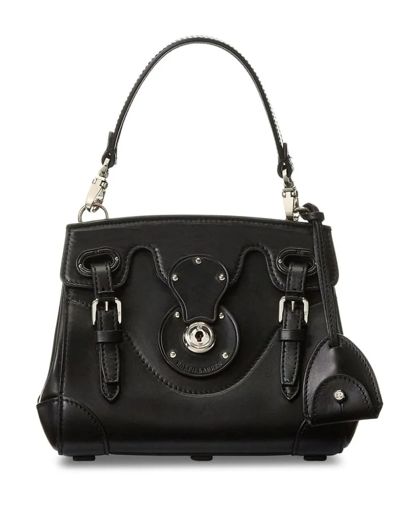 Ralph Lauren Kleine Ricky Satchel-Tasche - Schwarz Schwarz