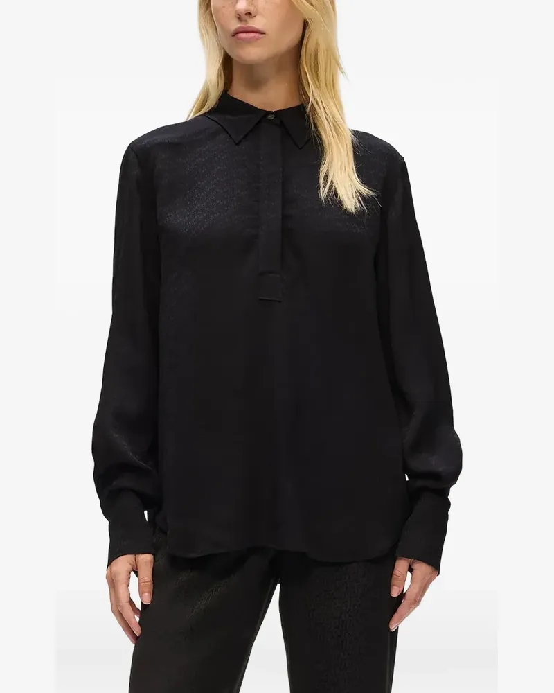 Karl Lagerfeld jacquard blouse - Schwarz Schwarz