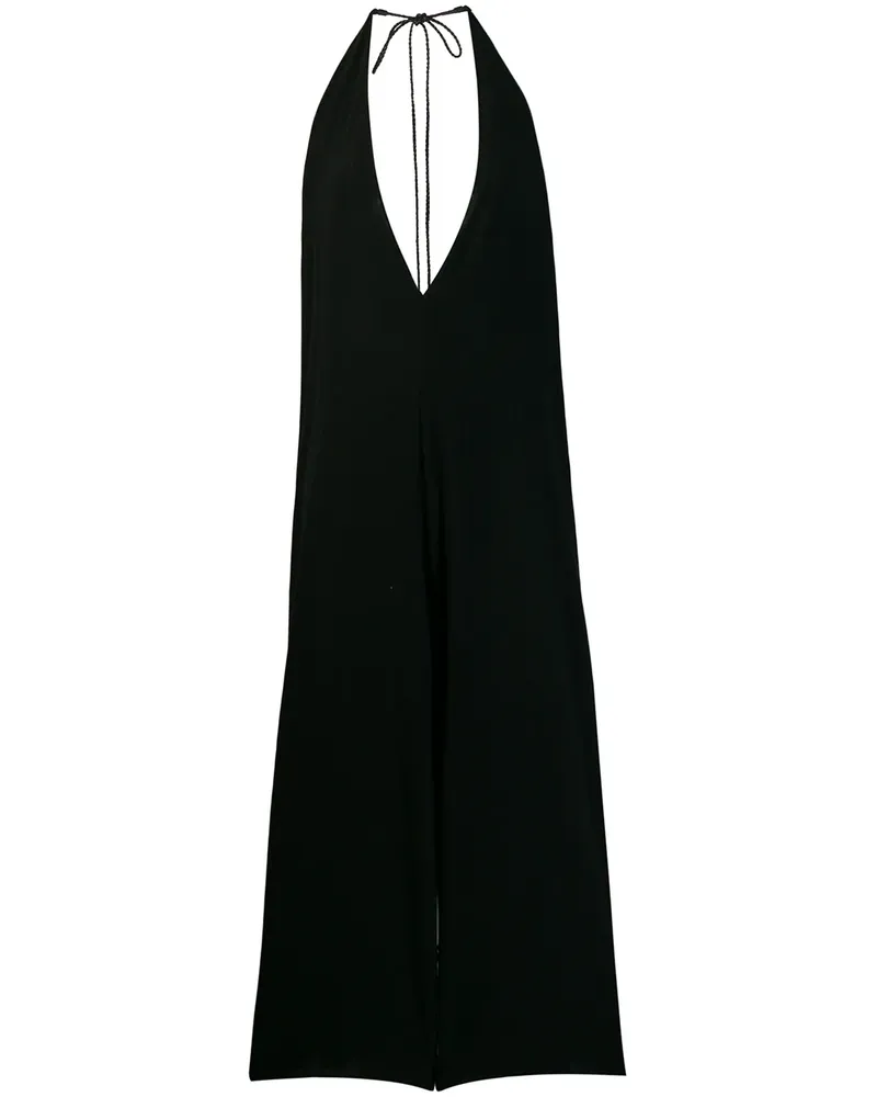Caravana Jumpsuit mit tiefem V-Ausschnitt - Schwarz Schwarz