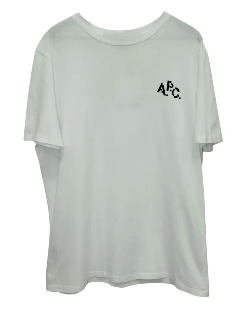 A.P.C. logo-print T-shirt - Weiß Weiß