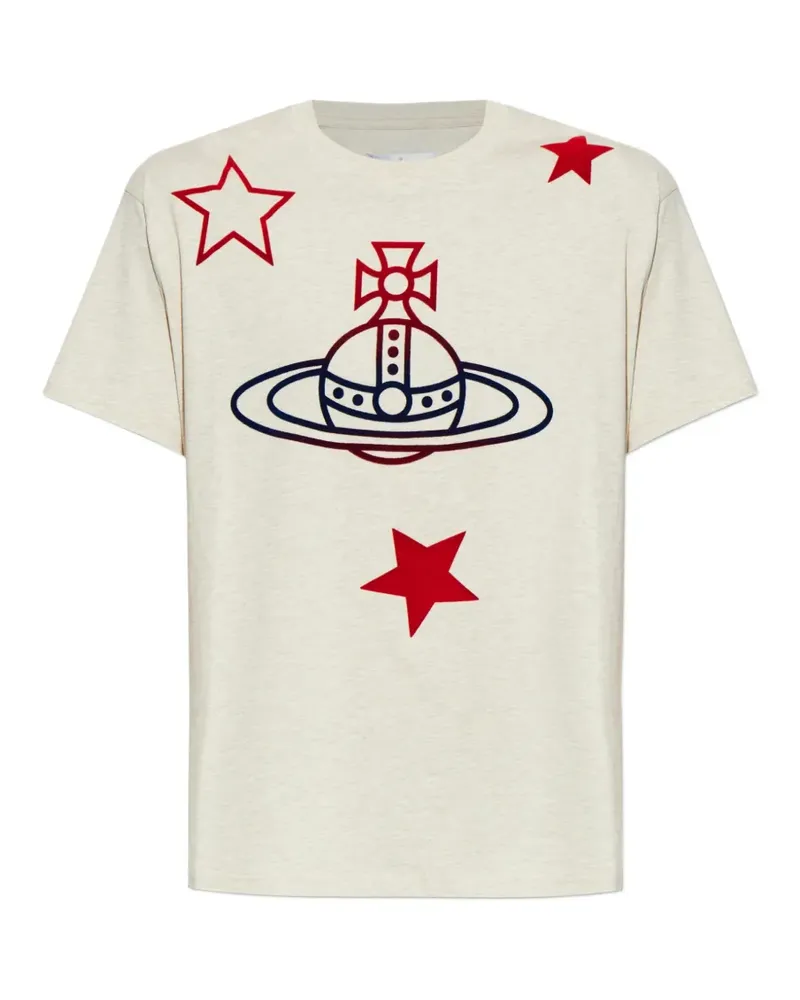 Vivienne Westwood T-Shirt mit Orb-Detail - Nude Nude