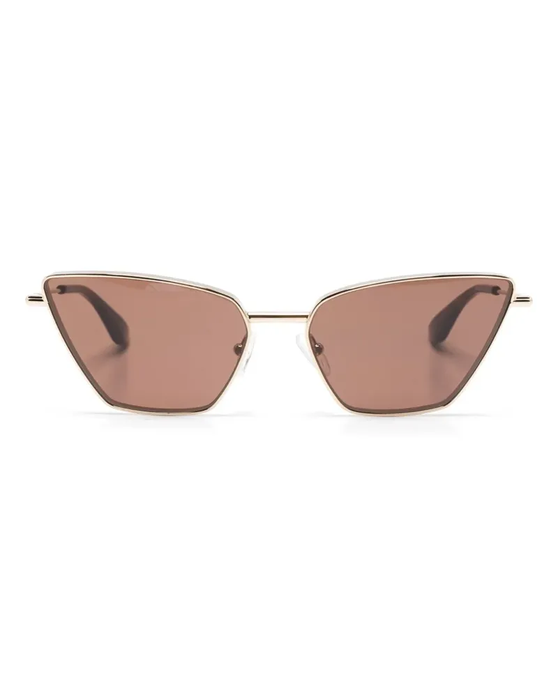 Alexander McQueen Klassische Cat-Eye-Sonnenbrille - Gold Gold