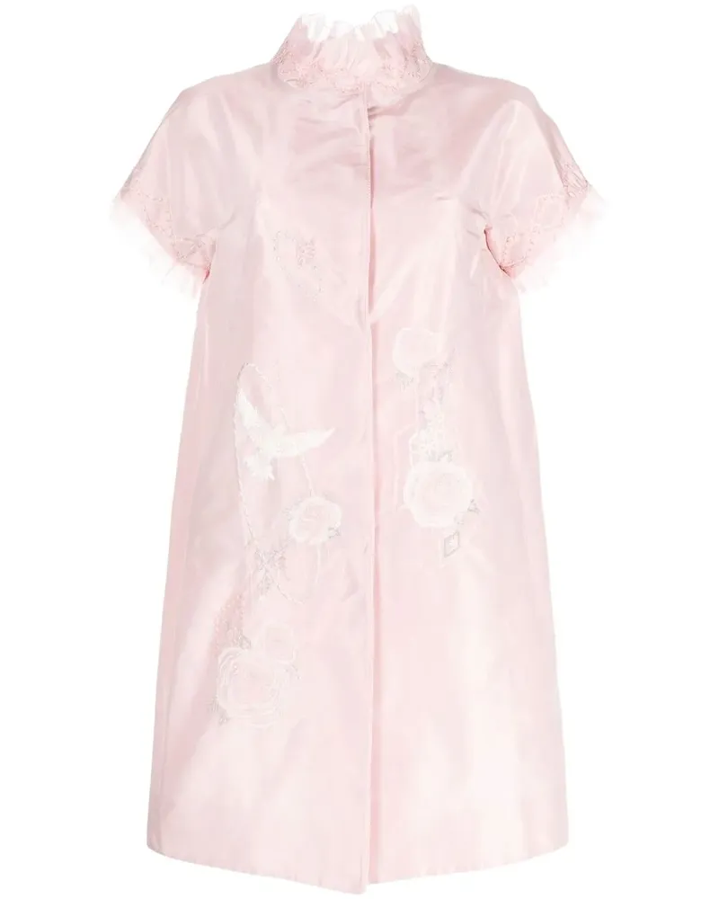 SHIATZY CHEN Bestickter Mantel - Rosa Rosa