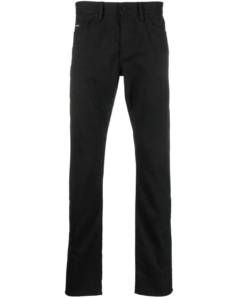 HUGO BOSS Melierte Jeans - Schwarz Schwarz