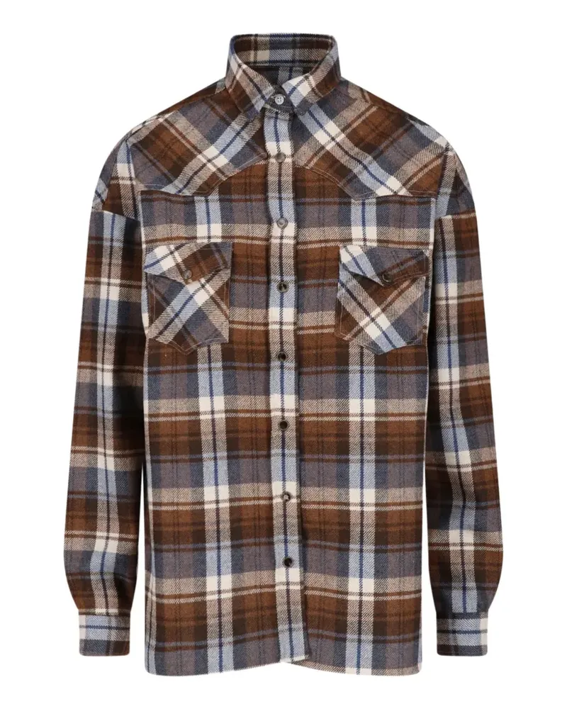 Finamore 1925 check-pattern shirt - Braun Braun