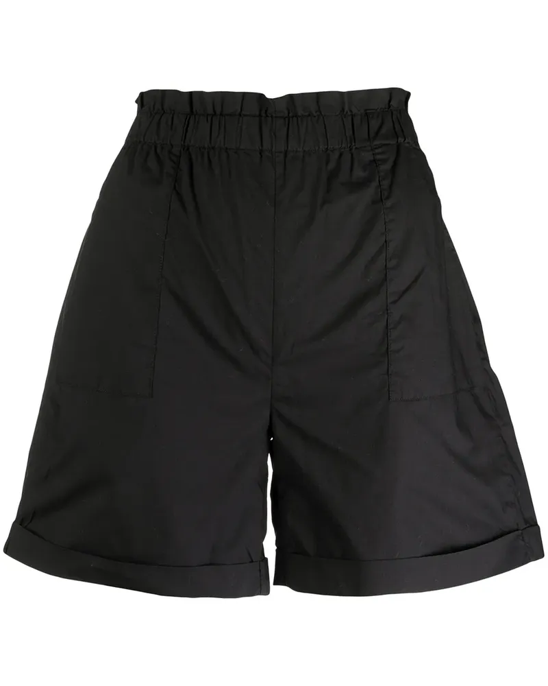 Woolrich Geraffte Shorts - Schwarz Schwarz